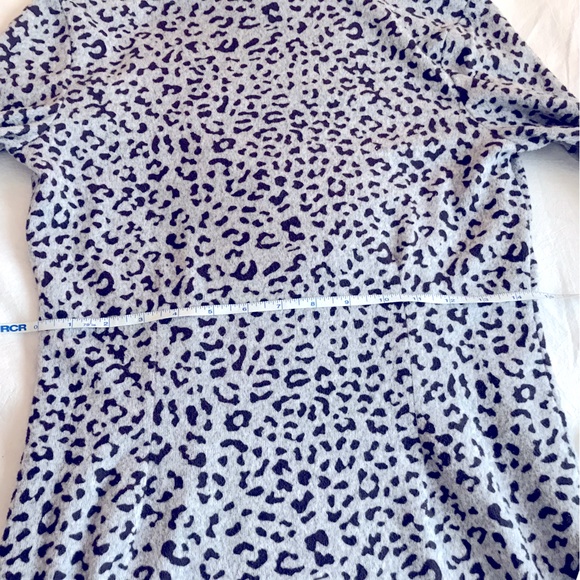 Leopard Print Mini Dress in Light Grey - Picture 7 of 8